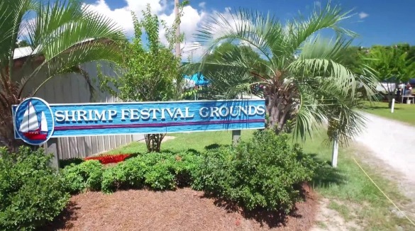 Sneads Ferry Shrimp Festival Grounds sign | Island Real Estate