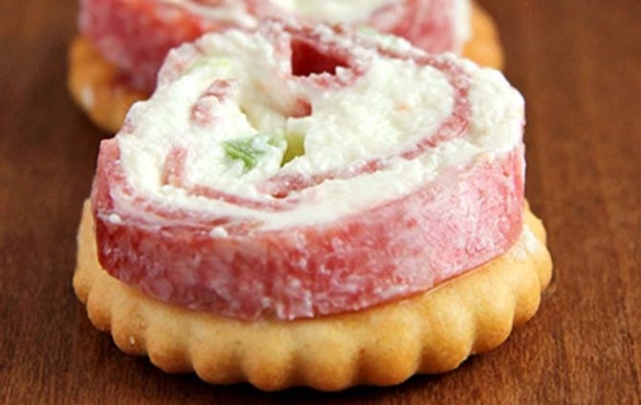 salami cream cheese roll-up | Island Real Estate
