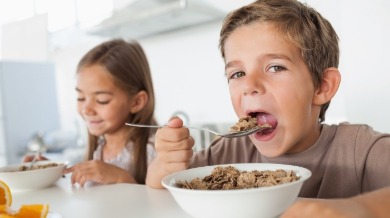 children eating breakfast | Island Real Estate