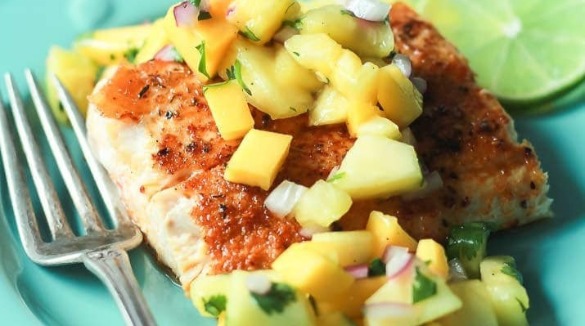 Cajun Mahi Mahi with Mango Pineapple Salsa recipe | Island Real Estate