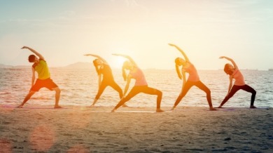 surf city beach yoga | Island Real Estate