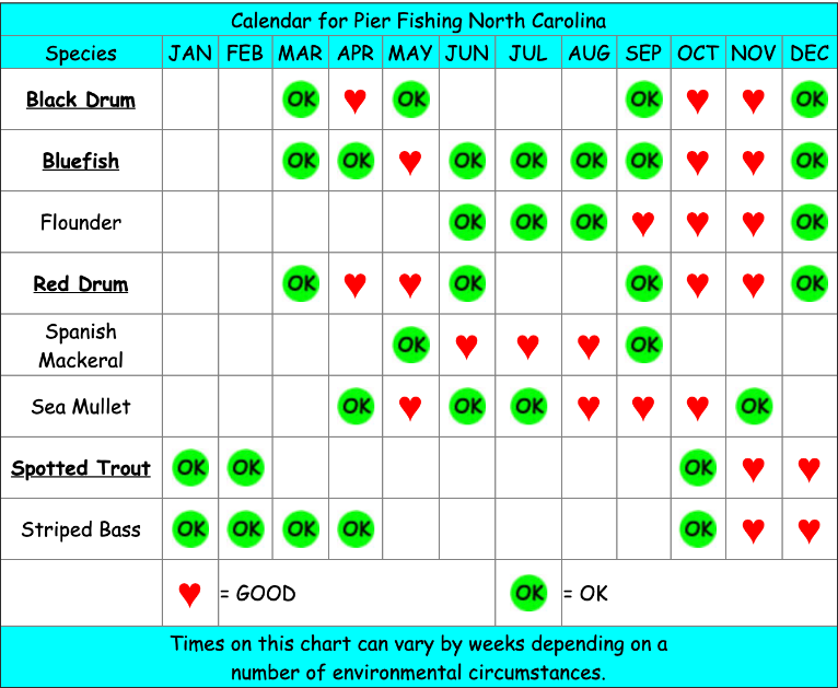 TOP SPOT FISHING CHART NORTH CAROLINA INSHORE & OFFSHORE 