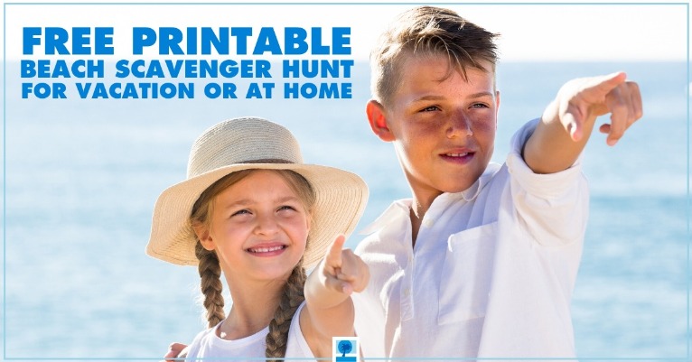 Free Printable Beach Scavenger Hunt for Vacation or at Home