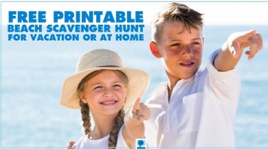 Free Printable Beach Scavenger Hunt for Vacation or at Home | Island Real Estate