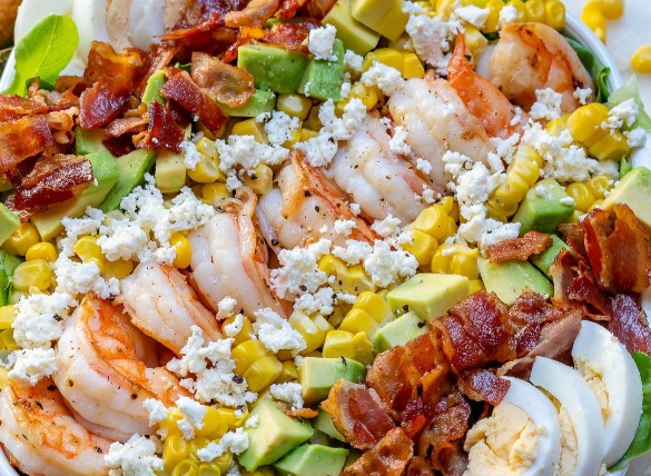 shrimp cobb salad | Island Real Estate