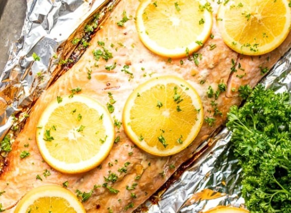 grilled salmon with homemade marinade | Island Real Estate