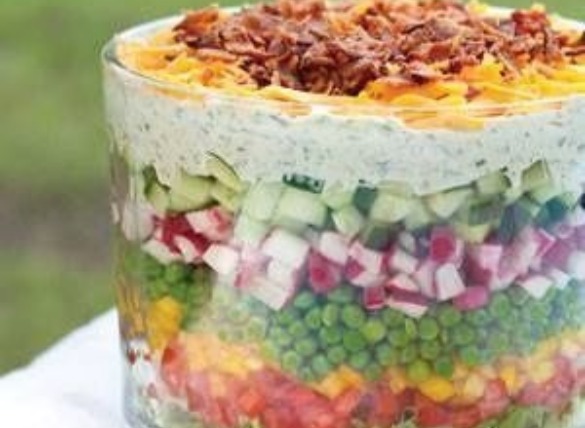 seven layer salad | Island Real Estate