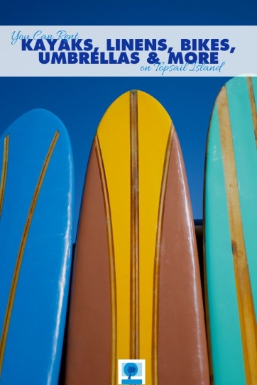 surfboard rental topsail island