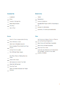 Beach Vacation Printable Checklist | Island Real Estate